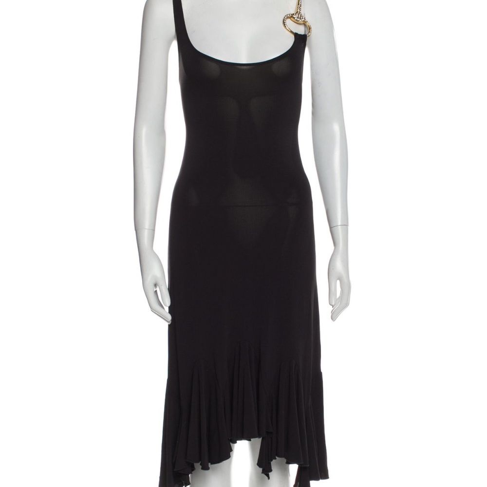 Roccobarocco Slip Dress - Scoop Neck Midi Length